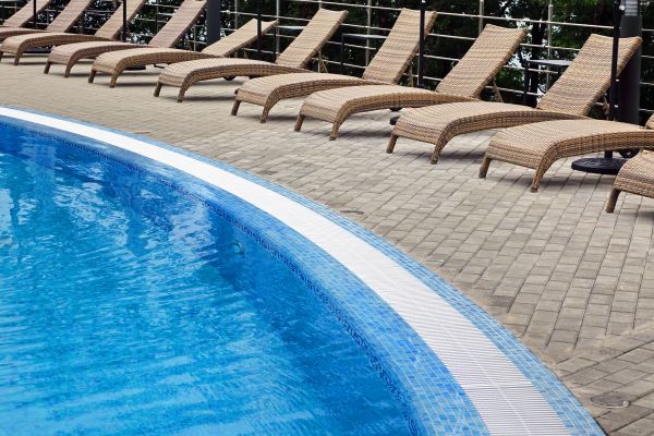 Poolside Hardscaping in Novi
